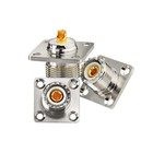 100pcs Uhf Female Jack So-239 Bulkhead Panel Chassis Solder Cup Mount Connectors