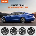 Vevor Wheel Rim Cover Hubcaps 19 In 2020-2024 Model Y Fully Fit Hubcap W snap gu