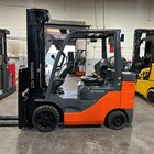 2020 Toyota 8fgcu30 6000lb Used Lp Gas Forklift Triple Mast Sideshift 3912 Hours