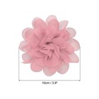 10pcs 3 9  Chiffon Flowers Fabric Flower Sewing Fabric Appliques Dirty Pink
