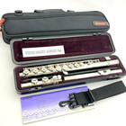 Yamaha Yfl-221 Student Flute Nickel Silver Plated Used W  Hard Case   Bag  b0033
