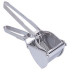 Stainless Steel Potato Ricer - Detachable Lever Action  Masher   Juicer  Silver