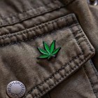 Weed Leaf Enamel Lapel Pin