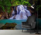 3d Waterfall Forest Landscape Self-adhesive Removeable Wallpaper Wall Mural1