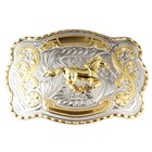 Rock Horse Ride Rodeo Long Huge Big Cowboy Texas Western Shine Belt Buckle 40mm