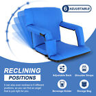 Wide Stadium Seat For Bleachers Reclining Stadium Chair Seat W back Cushion Blue