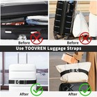 2-in-1 Travel Belt For Luggage Straps Add A Bag Bungees 28-35  Length Black