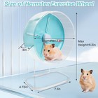 Hamster Exercise Wheel 7 87 Inch Silent Spinning Running With Stand Blue Pet