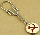 Greece Kke Greek Communist Party Political Propaganda Vintage Keychain Nos
