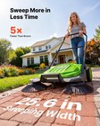 Vevor Walk-behind Floor Sweeper Manual Hand Push Sweeper 25 6  Sweeping Width