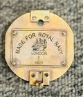 Royal Navy Brass Brunton Compass In Wooden Box  Nautical Geological Compass Gift