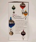 Galileo Thermometer Light Bulb Shaped On Stand Multicoloured Temperature Gauge