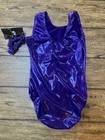Gk Elite Women s Purple Sleeveless Gymnastics Leotard Size Am Choice Of Champs