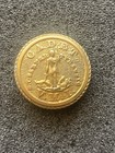 Civil War Era Vmi Cadet Button D  Evans Attleboro Non-dug Rare Variant Tm2282