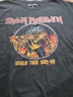 Iron Maiden World Tour  Men s Size L 1982-83 2017 Reprint T-shirt 