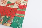 Vtg Christmas Wrapping Paper Santa Bears Holly Bells 12 Sheets 6 Design New  Usa