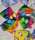 Jojo Siwa Rainbows Unicorns Mini Mermaids Excellent Bows Lot Of 5