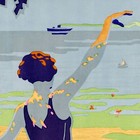 1926 Visit The Dunes Beaches - Vintage Travel Poster Art Print - 24x36