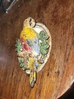 Vintage Hubley Cast Iron Parrot Door Knocker Original Paint 