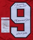 Bobby Hull Signed Custom Blackhawks  the Golden Jet  Hof 1983  Jersey Coa Jsa