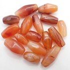 16 Pcs Mixed Agate Carnelian Stone Trade Beads Tribal African Old Collection