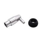 Polished Aluminum Mini 3 4  Valve Cover Pcv Breather And Grommet Compatible