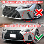For Lexus Is350 Is300 F-sport 2021-2025 V-style Black Front Bumper Spoiler Lip