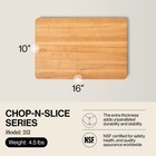John Boos Chop-n-slice Wood Cutting Board With Eased Corners  Maple