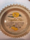 Vimtage Ceramic Pumpkin Pie Recipe Dish 1980 s With Lid Universal Trumps Corp
