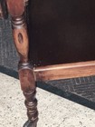 Early 1900   s  Walnut  Wood Drop Leaf Tea Bar Serving Cart - Rare  