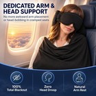 Dozeway Travel Sleep Set 3-in-1 First Class Airplane Travel Sleeping Head Strap 