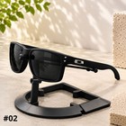 New In Box  Oakley Holbrook  Black Frame Sunglasses Fire Polarized Lens Uv400