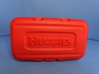 Huggies Supreme Care Red Baby Wipes Tub Vintage 1990s Lid Attached