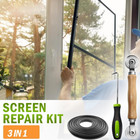 3in1 Window Screen Repair Kit Roller Tool W  32ft Spline   Hook