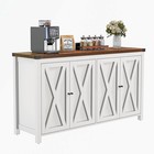 Farmhouse Buffet Cabinet Kitchen Storage Sideboard Wooden Console Accent Table