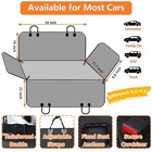 Waterproof Pet Dog Rear Back Seat Cover Hammock Protector Mat For Car Truck Suv