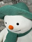 Vtg Rare 1995 Eden The Snowman 20    Plush Raymond Briggs Green Hat Scarf Xl
