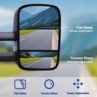 Towing Mirrors For 1988-2000 Silverado Sierra  Power w o Signal black  pair 