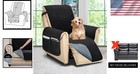 Water-repellent Microfiber Sofa Cover With Pockets - Reversible Couch Protector