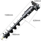 Mini Excavator Hydraulic Auger Drill Attachment Tool Fit 1ton-2ton Drilling Us