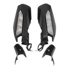 Matte Rearview Mirrors Led Turn Signal For Honda Goldwing Gl1800 Gl 1800 18-25