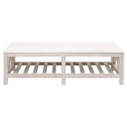 Maklaine Transitional Antique Spruce Wood Coffee Table In White Wash