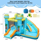 Inflatable Bounce House Water Slide Kids Bouncer W  Splash Pool   Jumping Area