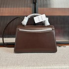 Nwt Coach Eliza Top Handle Bag Crossbody In Leather silver maple Ct852