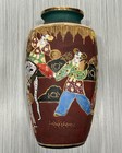 Japanese Satsuma Vase Signed Porcelain Pottery Ceramic Antique 