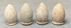 4 Nice Dug Civil War  36 Cal  Teardrop Bullets From Shiloh