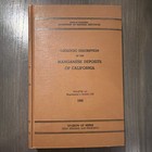 Geologic Manganese Deposits California Bulletin 152 1950 Division 20 Maps