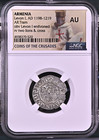 Levon I Armenia Ngc Au Silver Tram Medieval Knights Templar Crusader Cross Lion