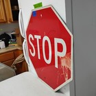 Stop Sign 30  Authentic Retired Street Traffic Road Sign Lot 12-536