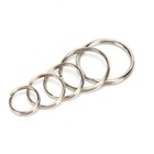 100x lot Key Rings Diy Metal Key Holder Split Rings Hoop Metal Loop Keychain  Sg